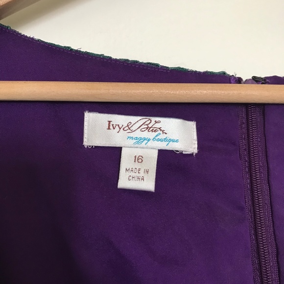 Mini Cocktail Dress Size 16 - Picture 4 of 5